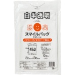 大倉工業　スマイルパック　脱臭ごみ袋　４５Ｌ　白半透明　Ｎ－５６　１パック（１０枚）