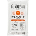 大倉工業　スマイルパック　脱臭ごみ袋　７０Ｌ　白半透明　Ｎ－５７　１パック（１０枚）