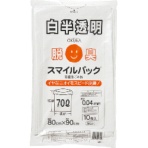 大倉工業　スマイルパック　脱臭ごみ袋　７０Ｌ　白半透明　Ｎ－５７　１パック（１０枚）