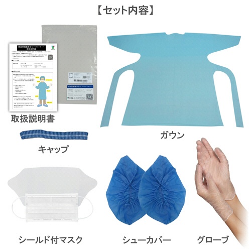 竹虎　感染防護基本セット（スタンダード）　１パック2