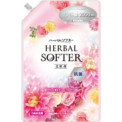 ミツエイ　ハーバルソフター　抗菌剤配合　つめかえ用　２０００ｍＬ　１個1