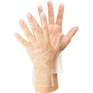 やなぎプロダクツ　調理に使えるビニール手袋　Ｍ　ＴＢ－１０５　１パック（５０枚）2