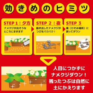 大日本除蟲菊　ＫＩＮＣＨＯ　ナメクジがいなくなるつぶつぶ　５０ｇ　１パック3