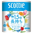 日本製紙クレシア　スコッティ　フラワーパック　１．５倍長持ち　シングル　芯あり　７５ｍ　香り付き