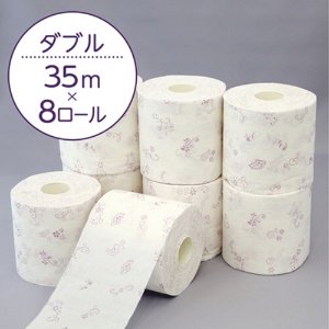 日本製紙クレシア　クリネックスコンパクト　長持ちシャワートイレ用　ダブル　芯あり　３５ｍ　１パック（８ロール）3