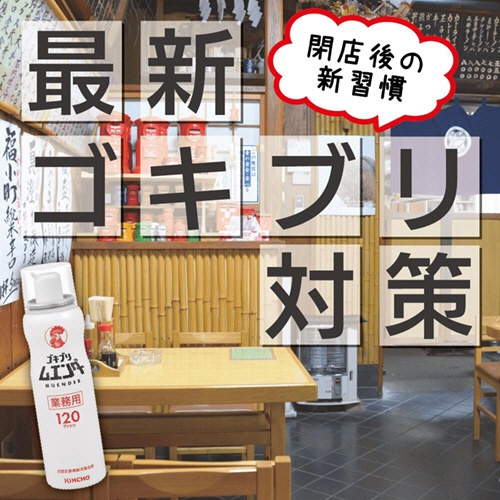 大日本除蟲菊　ＫＩＮＣＨＯ　業務用ゴキブリムエンダー　１２０プッシュ　１本3