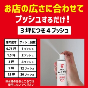 大日本除蟲菊　ＫＩＮＣＨＯ　業務用ゴキブリムエンダー　１２０プッシュ　１本5