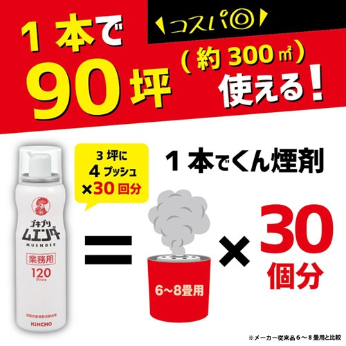 大日本除蟲菊　ＫＩＮＣＨＯ　業務用ゴキブリムエンダー　１２０プッシュ　１本6