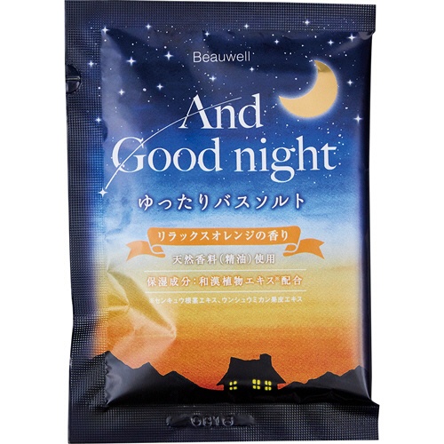 グローバルプロダクトプランニング　ビューウェル　アンドグッドナイト　ゆったりバスソルト　リラックスオレンジ　４０ｇ　１個1