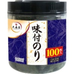 大森屋　味付のり１００枚　卓上容器入り　１２切１００枚　１個