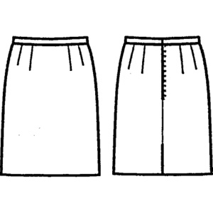フォーク　セミタイトスカート（丈短）　ラヴィッシュクロス　５号　ブラック　ＦＳ４５６６－２－５　１枚2