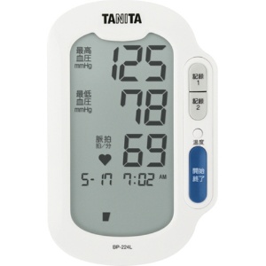タニタ　上腕式血圧計　ホワイト　ＢＰ－２２４Ｌ－ＷＨ　１台2