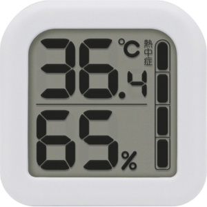 ドリテック　デジタル温湿度計　モルモ　ホワイト　Ｏ－４０５ＷＴ　１個1