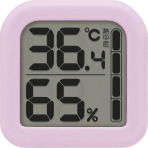ドリテック　デジタル温湿度計　モルモ　パープル　Ｏ－４０５ＰＰ　１個1