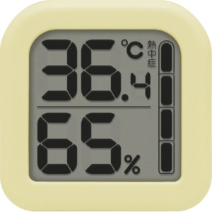 ドリテック　デジタル温湿度計　モルモ　イエロー　Ｏ－４０５ＹＥ　１個1