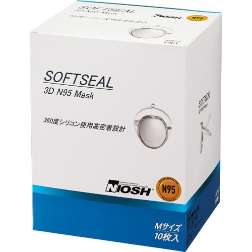 原田産業　ＳＯＦＴＳＥＡＬ　３Ｄ　Ｎ９５マスク　Ｍ　個包装　１箱（１０枚）1