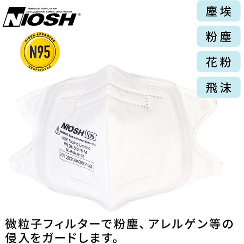 原田産業　ＳＯＦＴＳＥＡＬ　Ｖフォールド　Ｎ９５マスク　Ｌ　１箱（１０枚）4