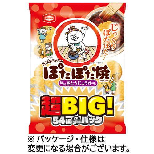 亀田製菓　ぽたぽた焼　超ＢＩＧパック　１パック（５４枚）1