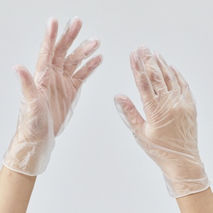 メディテックジャパン　プラスチック手袋ＮＥＸＴ　パウダーフリー　ナチュラル　Ｓ　ＮＥＸＴ－ＰＦＮ－Ｓ　１箱（１００枚）2