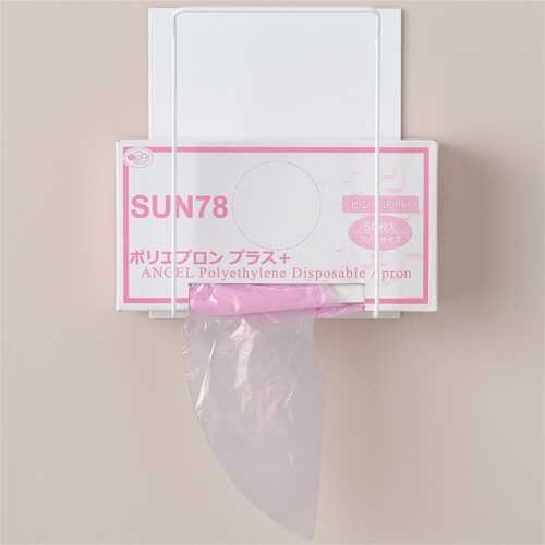 サンフラワー　ポリエプロンプラス＋　ホワイト　フリーサイズ　ＳＵＮ７８　１箱（５０枚）5