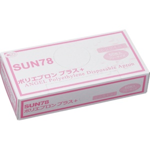 サンフラワー　ポリエプロンプラス＋　ピンク　フリーサイズ　ＳＵＮ７８　１箱（５０枚）1