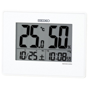 セイコー　デジタル電波時計　温湿度表示付　ＳＱ７９８Ｗ　１台1