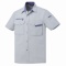 アルトコーポレーション　半袖シャツ　オーウィッシュ　グレー　Ｌサイズ　ＢＦ－５００－３－Ｌ　１着