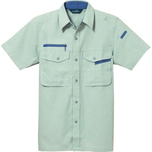 アルトコーポレーション　半袖シャツ　オーウィッシュ　アースグリーン　Ｍサイズ　ＢＦ－５００－４－Ｍ　１着1