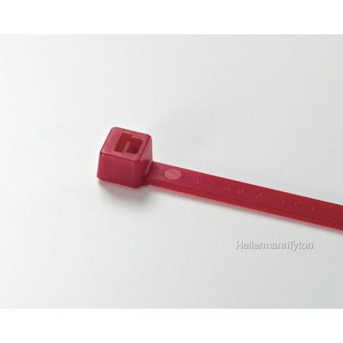ヘラマンタイトン　カラータイ　幅３．５×長さ１５２ｍｍ　屋内使用　レッド　Ｔ３０Ｒ－ＲＥＤ　１袋（１００本）1