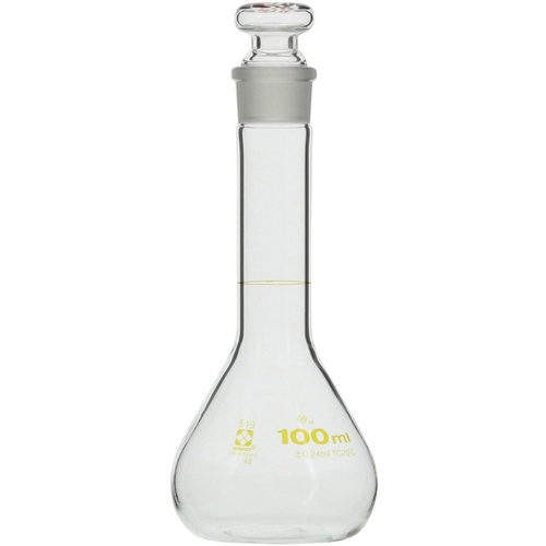 柴田科学　メスフラスコ　短形　１００ｍＬ　０２３０８０－１００　１本1