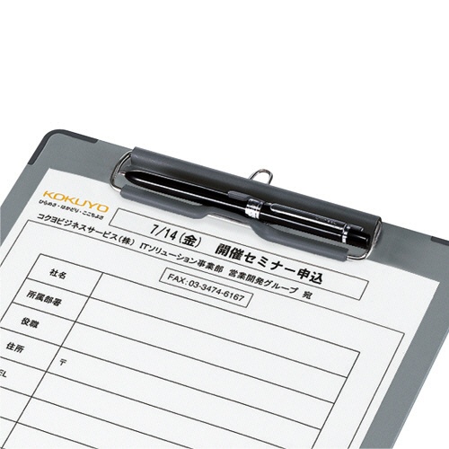 コクヨ　用箋挟Ｂ（クロス貼り）　Ａ３ヨコ　グレー　ヨハ－４３　１セット（１０枚）2