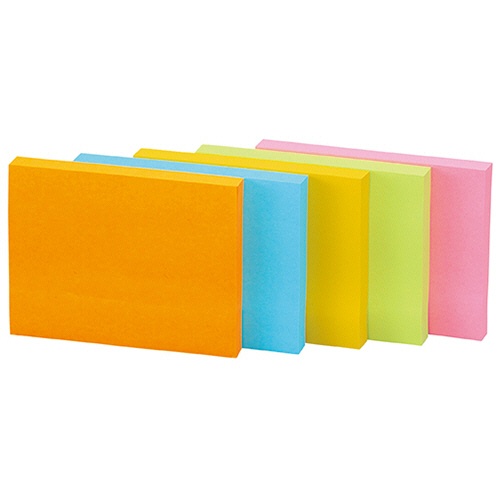 ３Ｍ　ポスト・イット　強粘着ノート　７５×１００ｍｍ　ネオンカラー５色　６５７－５ＳＳＡＮ　１セット（１０冊：５冊×２パック）3