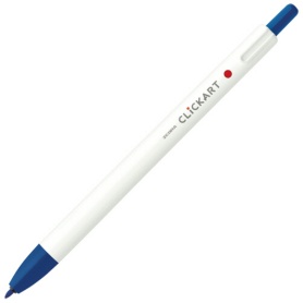 ゼブラ　ノック式水性カラーペン　クリッカート　青　ＷＹＳＳ２２－ＢＬ　１セット（１０本）