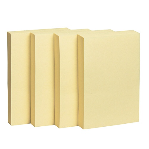 ＴＡＮＯＳＥＥ　ふせん　７５×５０ｍｍ　イエロー　１セット（５０冊：１０冊×５パック）1