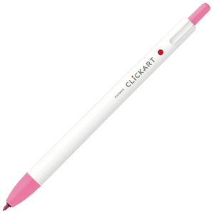 ゼブラ　ノック式水性カラーペン　クリッカート　ピンク　ＷＹＳＳ２２－Ｐ　１セット（１０本）1