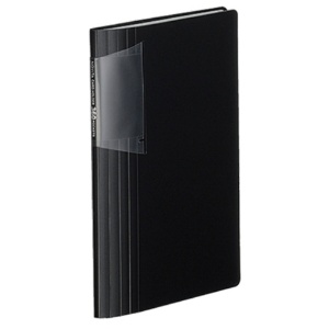 コクヨ　カードホルダー（ノビータ）（固定式・スリムタイプ）　不透明タイプ　３６０名　ヨコ入れ　黒　メイ－Ｎ１３６Ｄ　１セット（１０冊）1