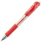 ＴＡＮＯＳＥＥ　ノック式ゲルインクボールペン　０．５ｍｍ　赤　１セット（１０本）