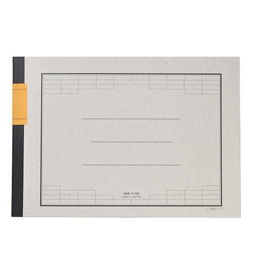 ライフ　統計ノート　Ａ４ヨコ　５．４ｍｍ×３２行×１４列　４０枚　Ｎ１０８　１セット（１０冊）1