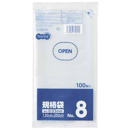 たのめーる】TANOSEE 規格袋 10号 0.03×180×270mm 1セット(1000枚:100