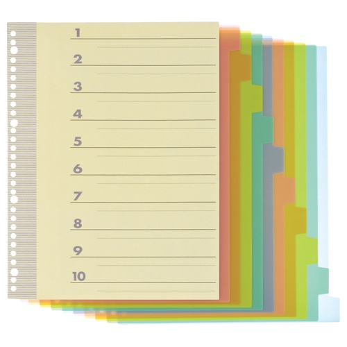 ＴＡＮＯＳＥＥ　インデックス（ＰＰ）　Ａ４タテ　２・４・３０穴　１０山１組　１セット（２０パック）1