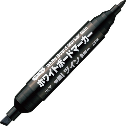 ＴＡＮＯＳＥＥ　ホワイトボードマーカー　ツイン　黒　１セット（１０本）1