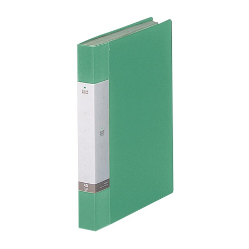 リヒトラブ　リクエスト　クリヤーブック　Ａ４タテ　４０ポケット　背幅３２ｍｍ　緑　Ｇ３２０２－７　１セット（１０冊）1