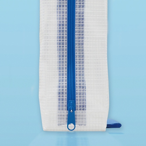 マグエックス　メッシュケース　マチあり　Ａ３　青　ＭＭＣＬ－Ａ３　１セット（１０枚）3