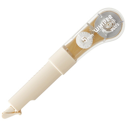 プラス　修正テープ　ホワイパーＰＬ　５ｍｍ幅×６ｍ　ＢＵＴＴＥＲ　ＣＲＥＡＭ（アイボリー）　ＷＨ－１９０５　ＩＶ　１セット（１０個）1