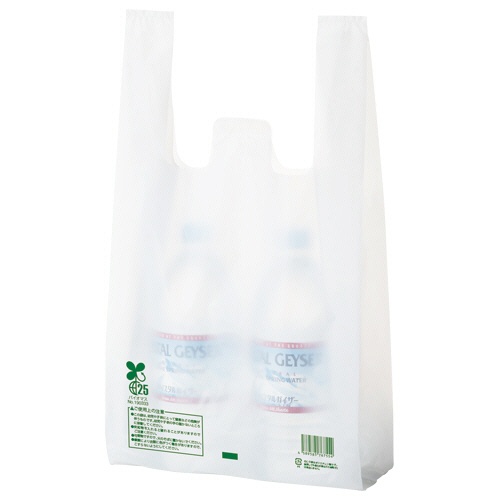 ＴＡＮＯＳＥＥ　バイオマス配合レジ袋（乳白）　３０号　１セット（１０００枚：１００枚×１０パック）1