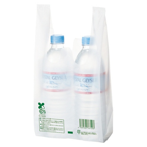 ＴＡＮＯＳＥＥ　バイオマス配合レジ袋（乳白）　６号　１セット（１０００枚：１００枚×１０パック）1