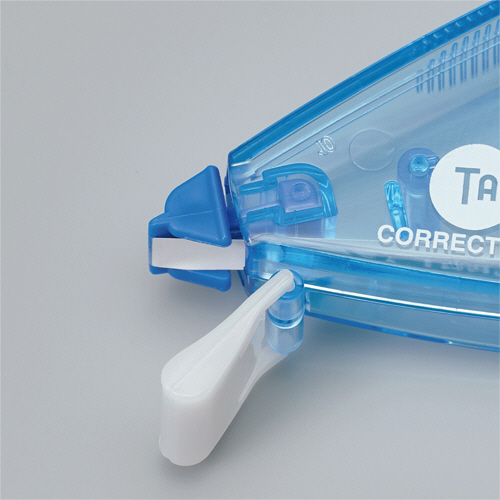 たのめーる】TANOSEE 修正テープ(使い切り) 5mm幅×8m ブルー 1セット 