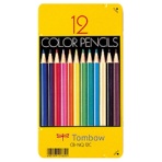 トンボ鉛筆　缶入色鉛筆　１２色　ＣＢ－ＮＱ１２Ｃ　１セット（６缶）