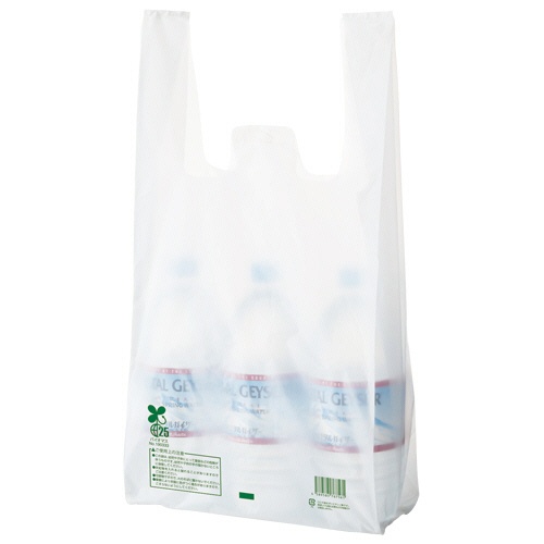 ＴＡＮＯＳＥＥ　バイオマス配合レジ袋（乳白）　３５号　１セット（１０００枚：１００枚×１０パック）1