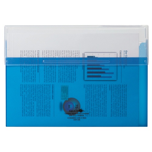 リヒトラブ　ＡＱＵＡ　ＤＲＯＰｓ　コングレスケース　Ａ４ヨコ　１５０枚収容　黄緑　Ａ－５０３５－６　１セット（１０個）4
